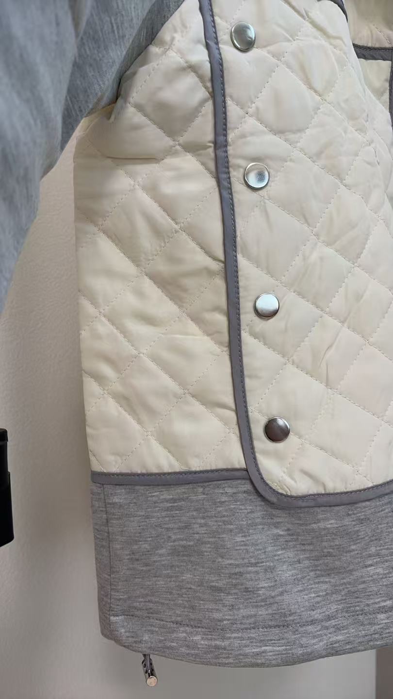 ハイブリッド・ダイヤモンドキルト フーデッドジャケット