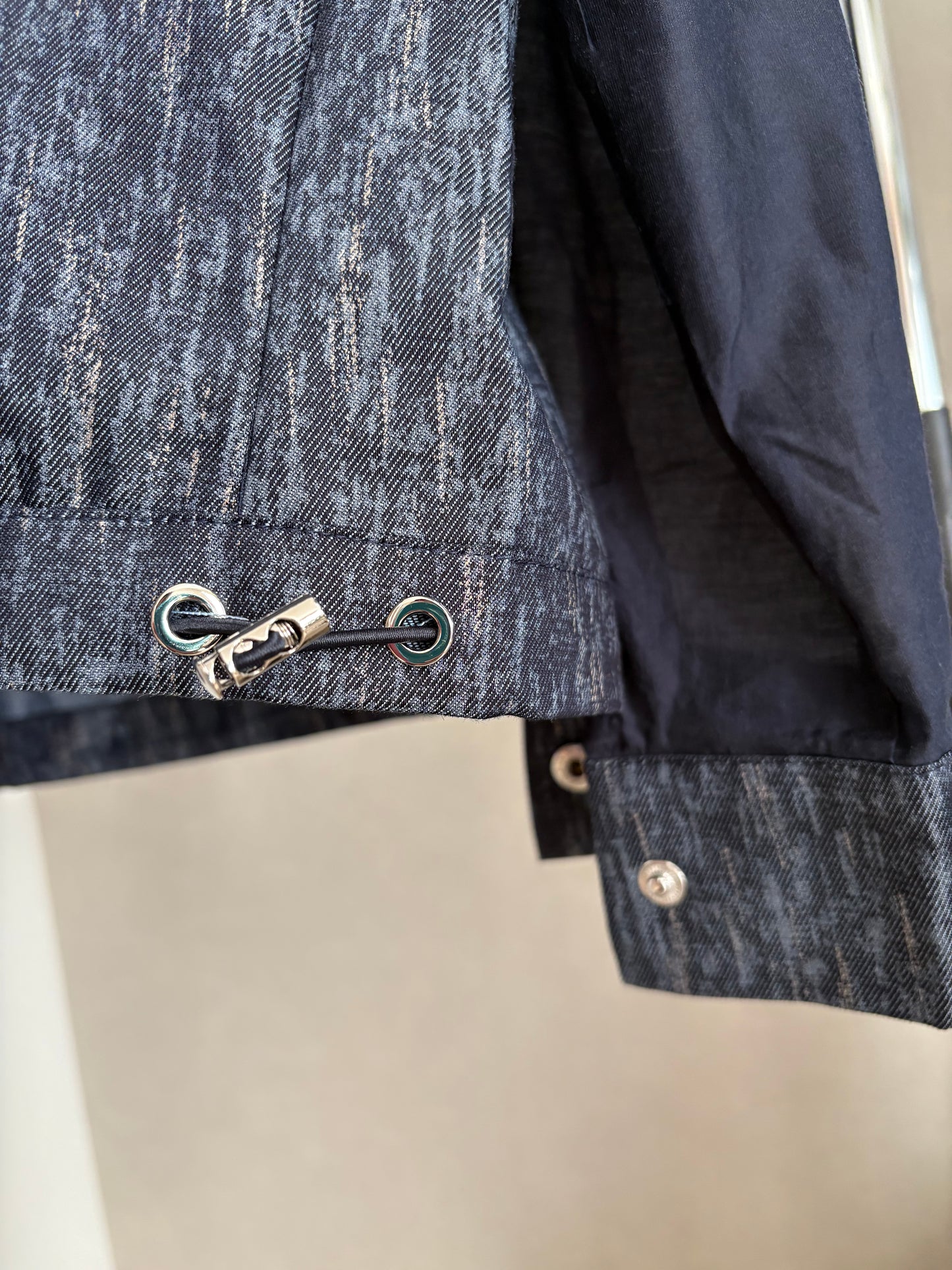 【光を纏う】オーガンジー×杢調切替 アーキテクチャル デザインシャツ