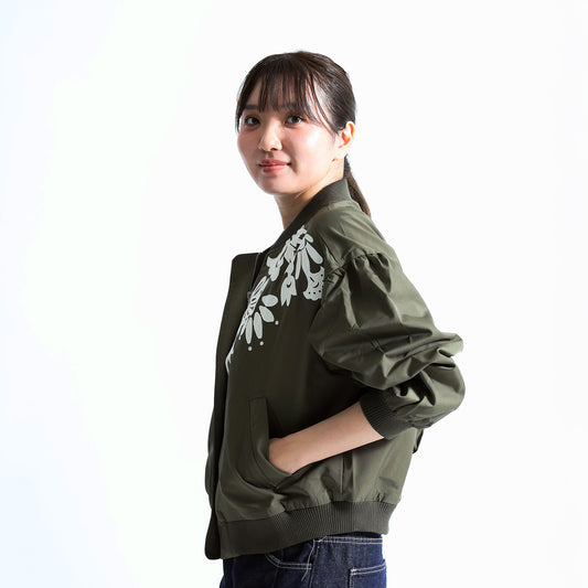 ボリュームスリーブ ボンバージャケット