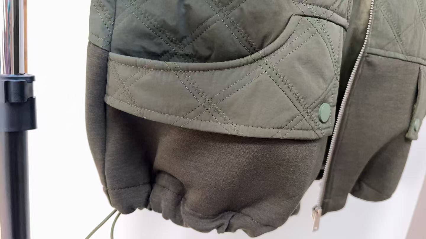 ハイブリッド・ダイヤモンドキルト フーディージャケット