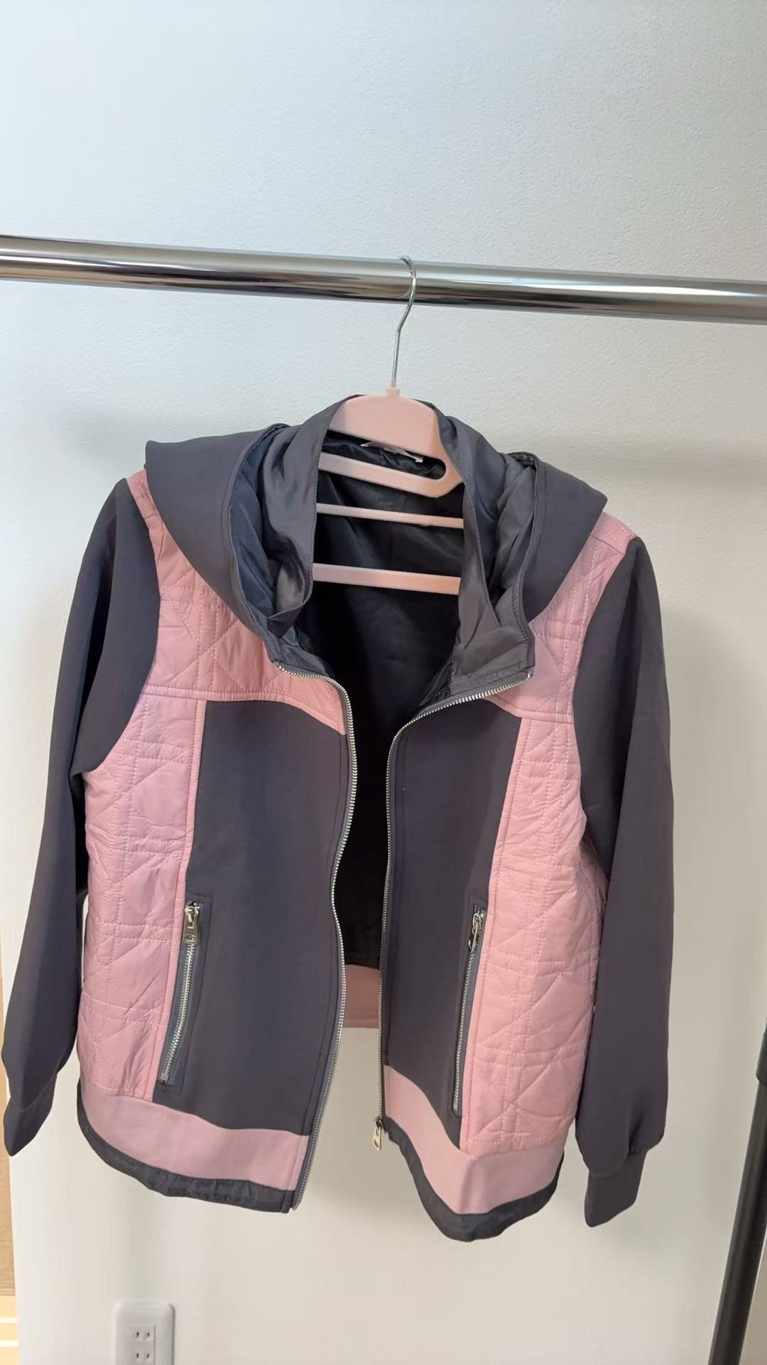 ハイブリッド・ダイヤモンドキルト フーデッドジャケット