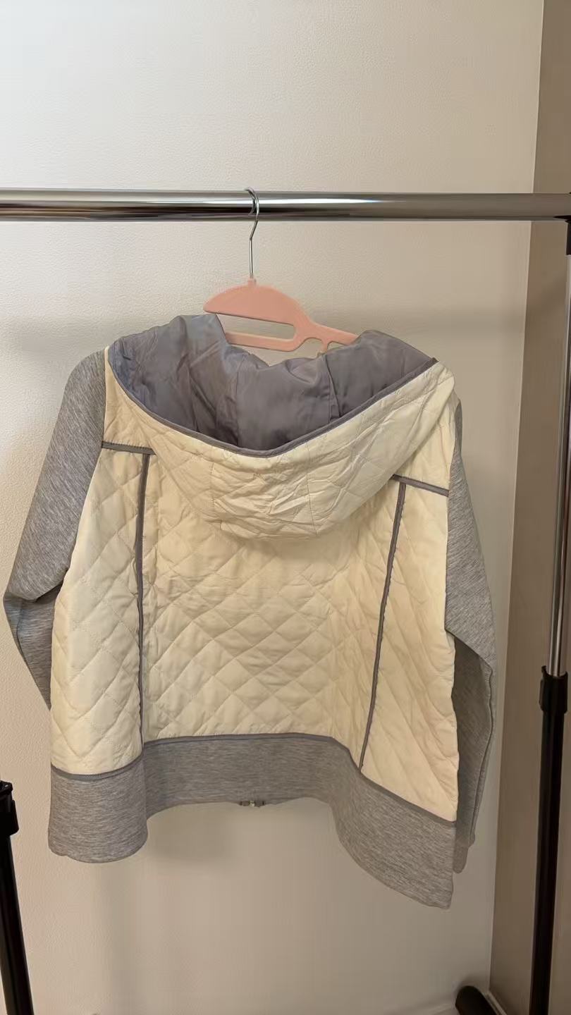 ハイブリッド・ダイヤモンドキルト フーデッドジャケット