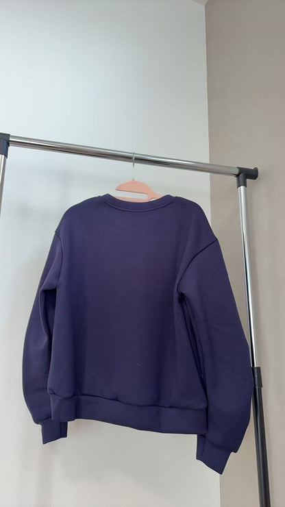 3Dモチーフ×袖ギャザー スウェットプルオーバー（全4色）