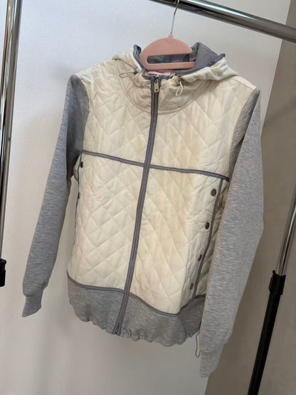 ハイブリッド・ダイヤモンドキルト フーデッドジャケット