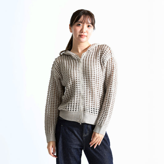 ポップコーンニット・シアーフーディー