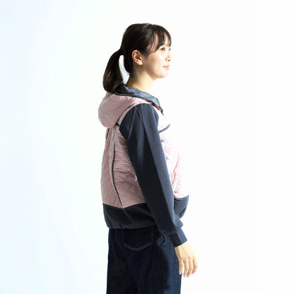 ハイブリッド・ダイヤモンドキルト フーデッドジャケット