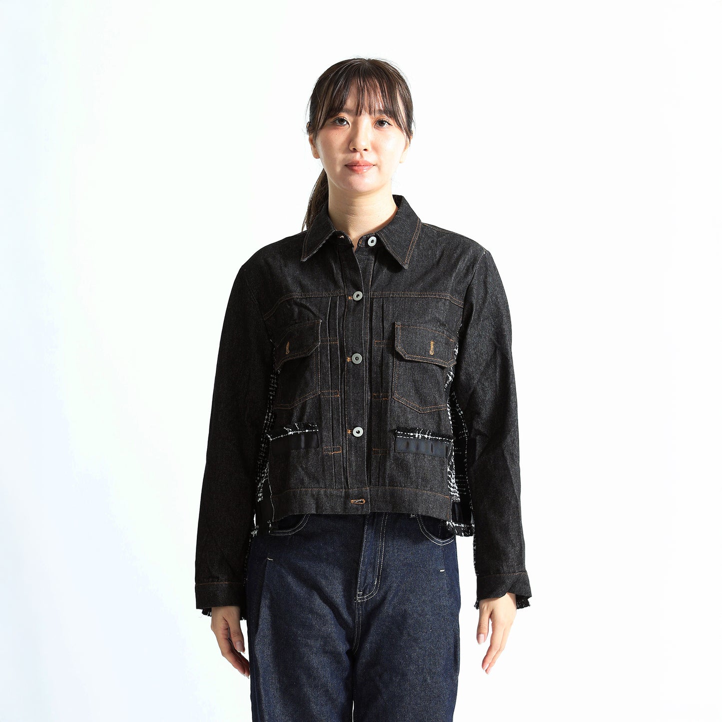 ハイブリッド ニット ボンバージャケット