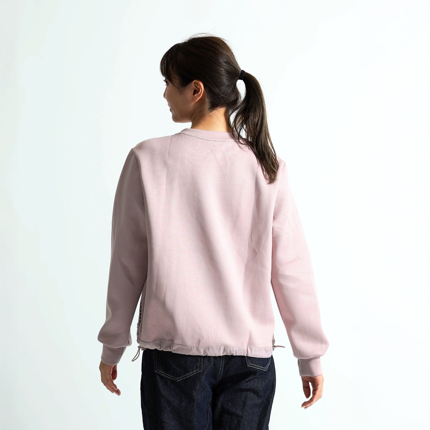 裾エンブロイダリー刺繍 ドローストリング デザイントレーナー