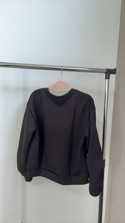 3Dモチーフ×袖ギャザー スウェットプルオーバー（全4色）