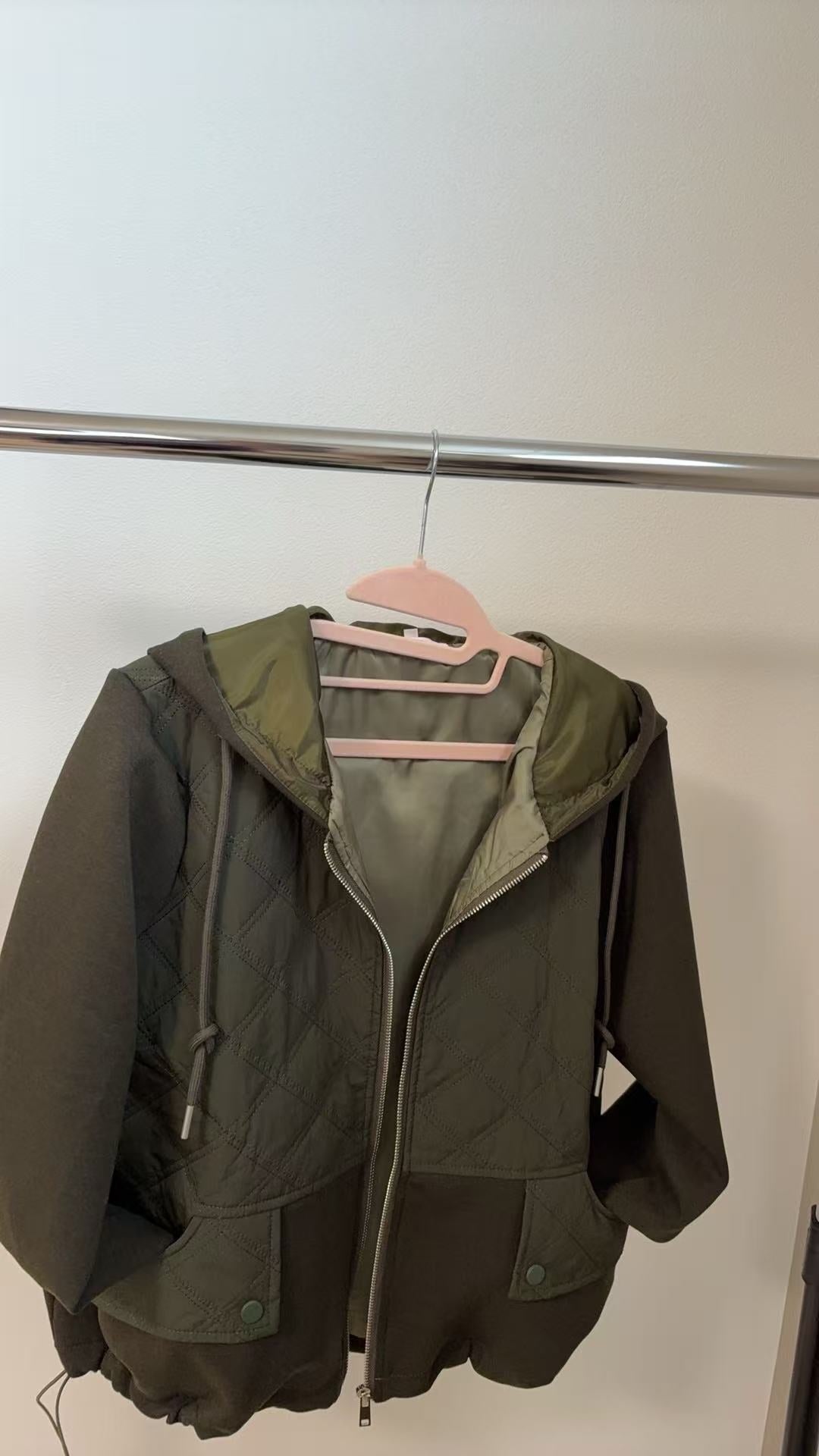 ハイブリッド・ダイヤモンドキルト フーディージャケット